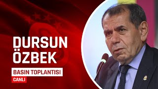 CANLI  Dursun Özbek Basın Toplantısı | Galatasaray  Fenerbahçe Derbisi