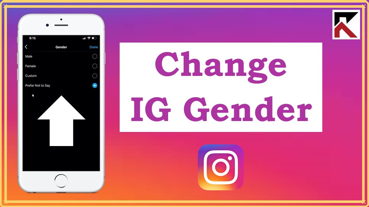 How To Change Gender Instagram - YouTube