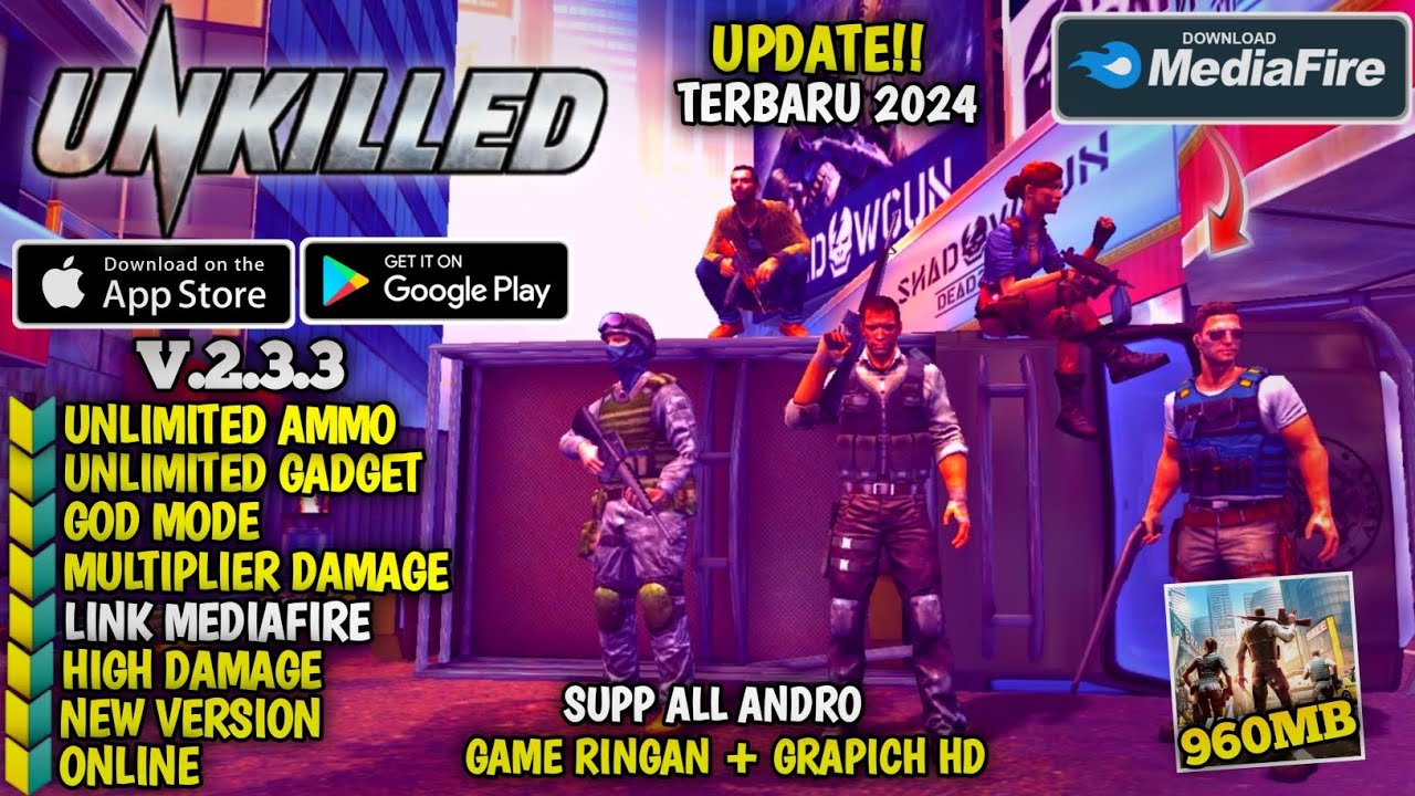 DOWNLOAD!! Unkilled Mod Menu Apk Terbaru 2024 V2.3.3 - Unlimited Ammo, High Damage & God Mode