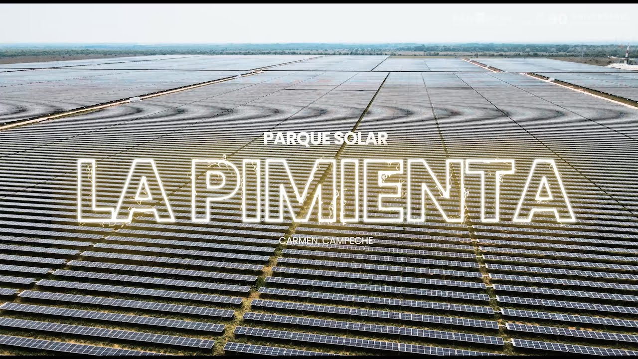 Parque Solar La Pimienta, Carmen, Campeche.