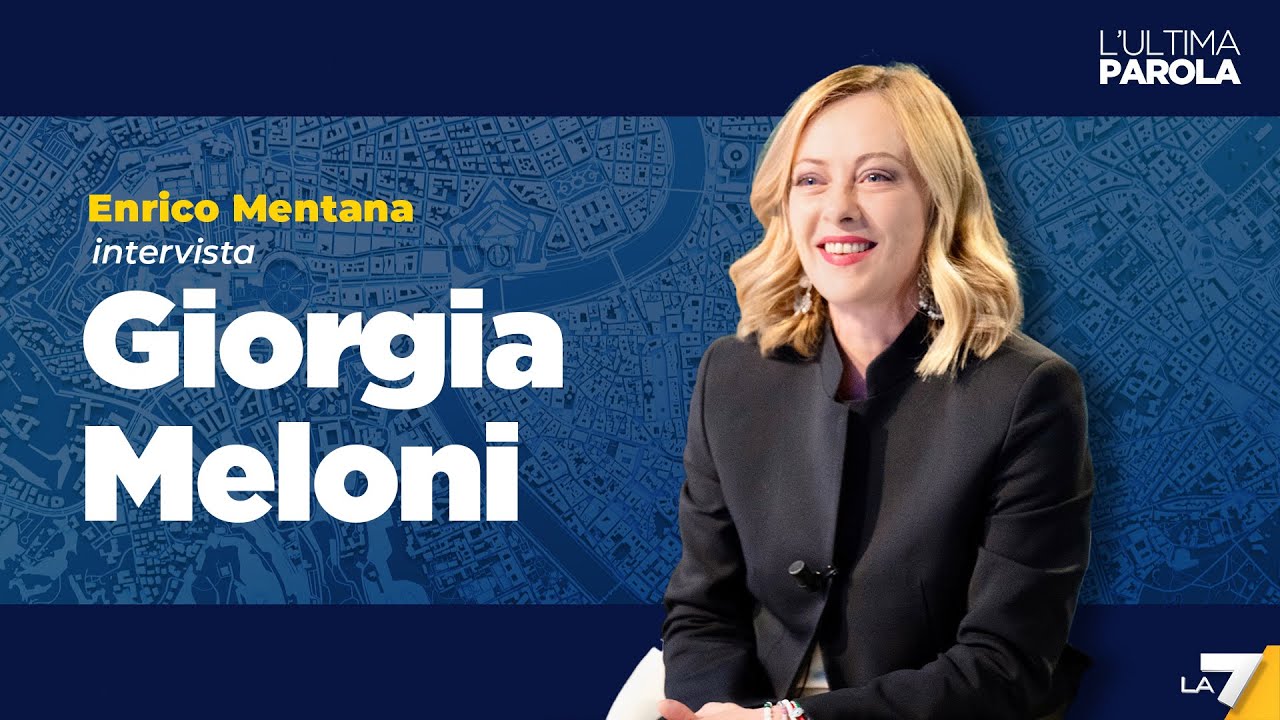Elezioni europee 2024 | Enrico Mentana intervista la presidente del Consiglio Giorgia Meloni
