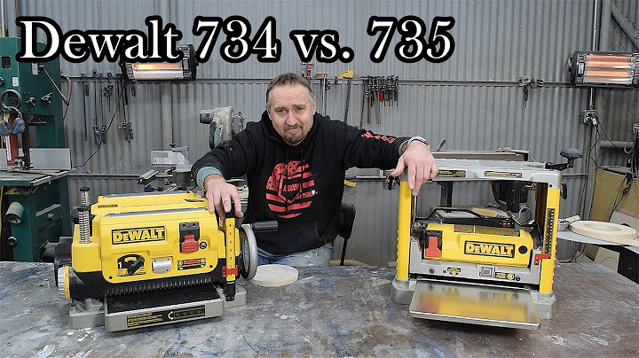 Should I get the Dewalt 734 or 735 planer? I give you my two cents.