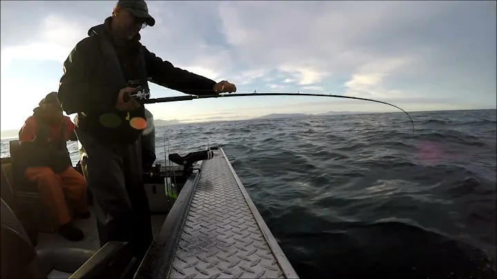 Salmon fishing off Garibaldi, Oregon with guide Te...