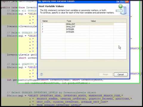 Developing a Java application that uses pureQuery annotated methods Part 2