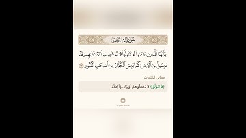 السراج في بيان غريب القران سورة الممتحنة 9 مع تلاوة الشيخ سعد الغامدي