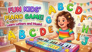 Piano game for kids and teaching letters with sound screenshot 3