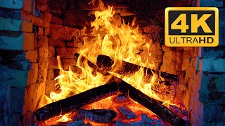 Amazing Fireplace Burning 3 Hours 🔥🔥 4K Ultra Hd Cozy Fireplace Video With Crackling Fire Sounds