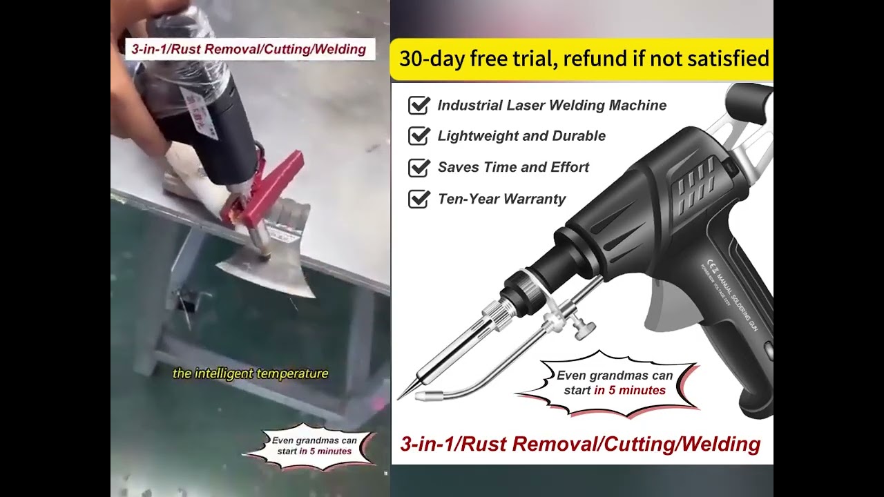 Internally heated industrial laser welding tools