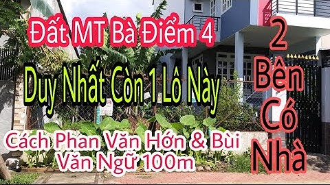(Đã Bán)Đất thổ cư trong KDC sổ hồng riêng gần Phan Văn Hớn & Chợ Bà Điểm Hóc Môn giá rẻ | anphuhung