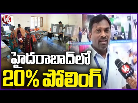 25 Percent Polling In Hyderabad So Far, Says Ronald Ross | V6 News - V6NEWSTELUGU