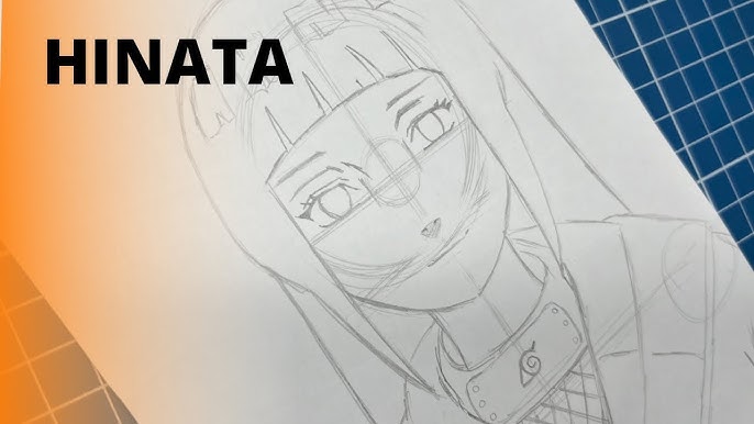 Como desenhar a Hinata Hyuga ✍️😍 #comodesenhar #hinata
