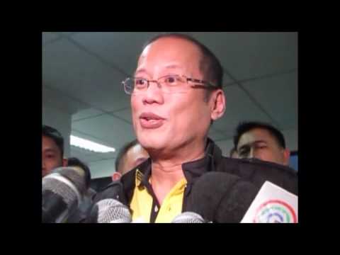 Aquino talks about relief efforts