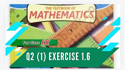 Exercise 1.6 Q2(1) Class 9 Sindh Board | New Mathematics | Class IX #sindh_board #karachi_board