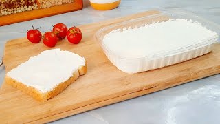 تحضيرات رمضان ?أصنع الجبن فى المنزل فى ١٠ دقائق❗جبن كريمى ناعم بدون مواد حافظه