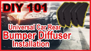 Universal Car Bumper Diffuser Installation - DIY