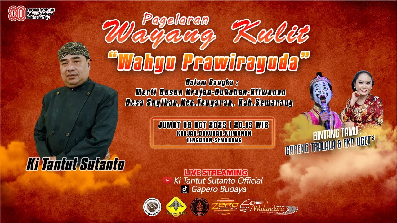 🔴Live Wayang Kulit KI TANTUT SUTANTO (Wahyu Prawirayuda) Sugihan, Tengaran, Kab.Semarang