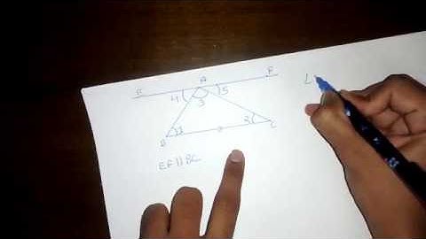 Proof: Sum of three angles in Triangle is 180