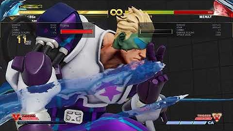 SFV 3.5 Nash VT1 Max Damage Combo sample
