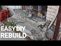 How To Rebuild A Concrete Steps In One Day,DIY Its in A Very Bad Condition