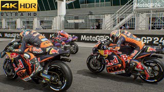 MotoGP 24 - Jack Miller JM43 Red Bull KTM RC16 | Flag-to-Flag Race Gameplay (4K/60FPS)