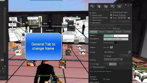Create Box with Hover Text - Second  Life