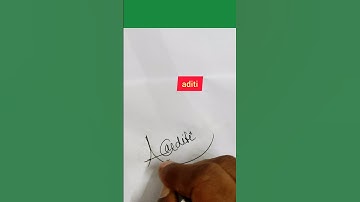 Your Signature"Aditi" (Indian Female)✍️#signature#sign #calligraphy#handwriting