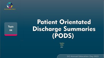 Patient Orientated Discharge Summary 2023