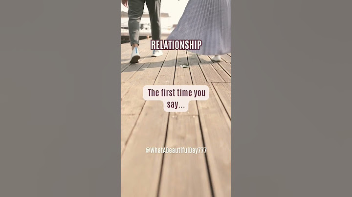 The First Time You Say... #shorts #relationship #love