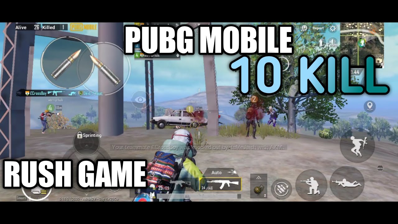 PUBG MOBILE GAME//total team kill 10// by PUBG AJAY - YouTube
