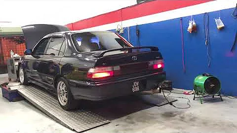 dyno dynamic ae101 4age 20v 4 throttle #4age #4age20valve #ae101 #4ageblacktop