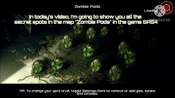 SAS4 ALL SECRET SPOTS IN ZOMBIE PODS MAP