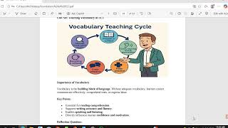 TEFL Lecture 8