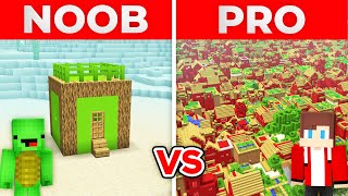 Mikey POOR Village House vs JJ RICH Village House Survival Battle in Minecraft Maizen