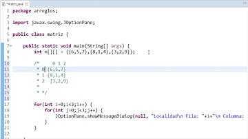 Arreglos multidimensionales | Matrices en Java