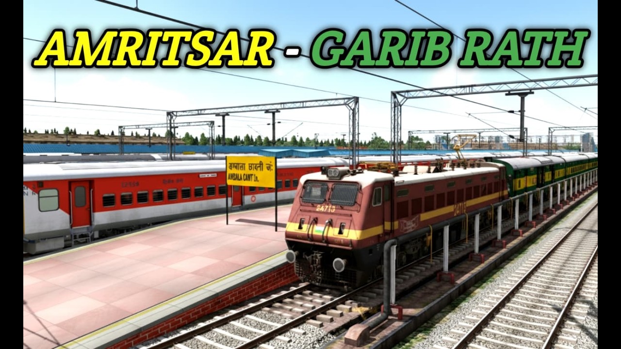 12203 - Amritsar Garib Rath Express |Railworks| TS Classic# ...