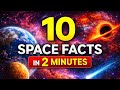 10 Mind-Blowing Space Facts in 2 Minutes 🤯 | The Universe is Insane! #space #universe #nasa #science