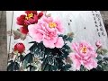 How to Paint Peony in Chinese painting