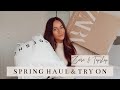 ZARA & TOPSHOP SPRING HAUL & TRY ON | RACHEL HOLLAND