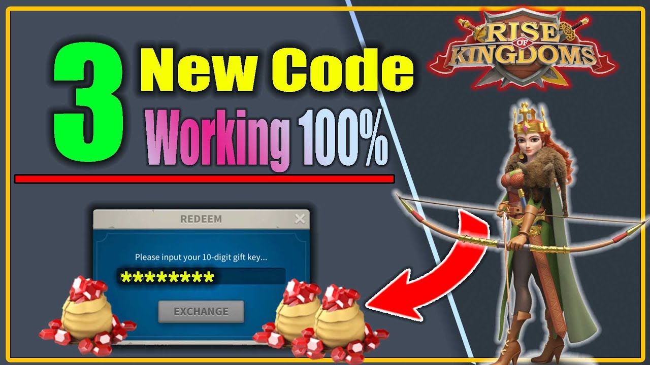 Rise of Kingdoms NEW code ROK New Codes codigos de rise of