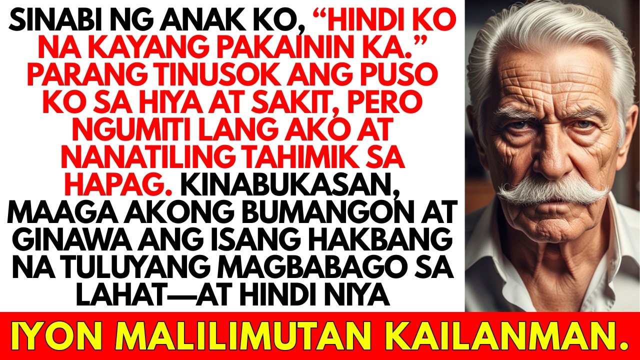 Sinabi ng Anak Ko ‘Pagod Na Akong Pakainin Ka.’ Tahimik Ako—Kinabukasan, Kumilos Ako