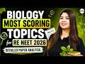 🎯 Biology Most Scoring Topics for Re-NEET 2026 | Paper Analysis Based | High Scoring Strategy