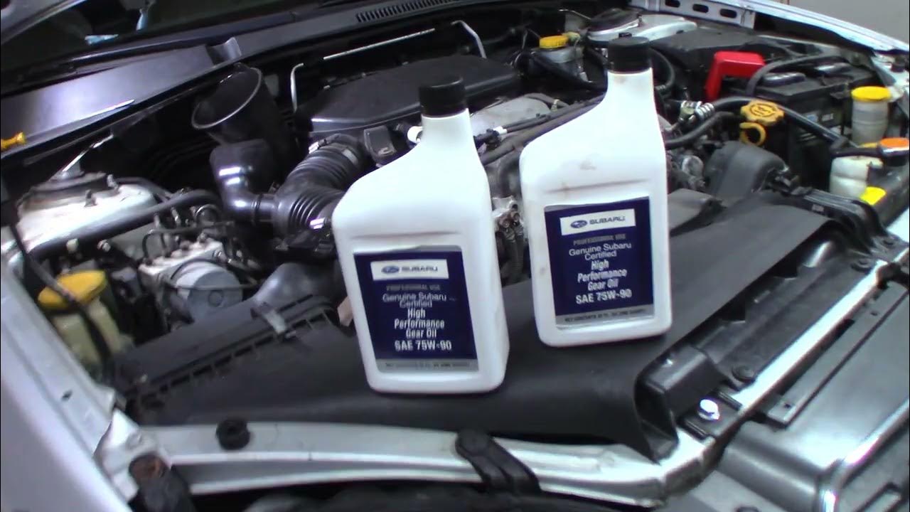 2006 Subaru Outback Front differential fluid change - YouTube