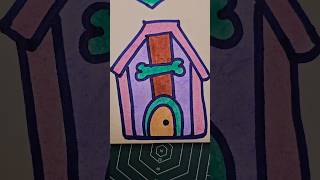 Cute Drawing House 🏡 for Kids || Cute Drawing lkg boy #kidsvideo​ #shorts​