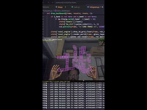 🔴 LIVE: I Built a Real-Life Holographic 3D Engine in Python! 🦾 | TechMaster Sikar