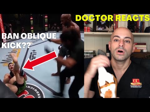MMA에서 논란의 여지가있는 사선 킥 금지?? 무릎 외과 의사가 그 손상을 설명합니다 + UFC 파이터 의견!