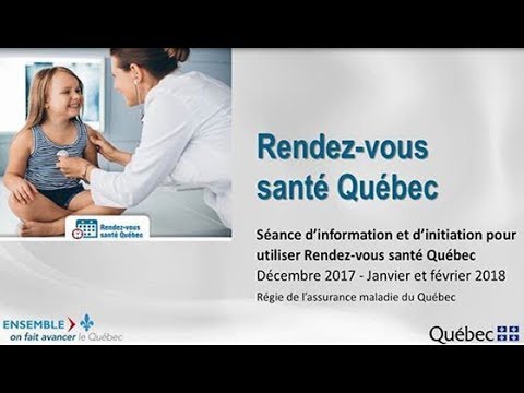 Séance d’information et d’initiation pour utiliser Rendez-vous santé Québec – Volet clinique