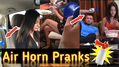 Air Horn Pranks Part 3 - Air Horn Pranks - Top Funny Air Horn Pranks - Funny Videos
