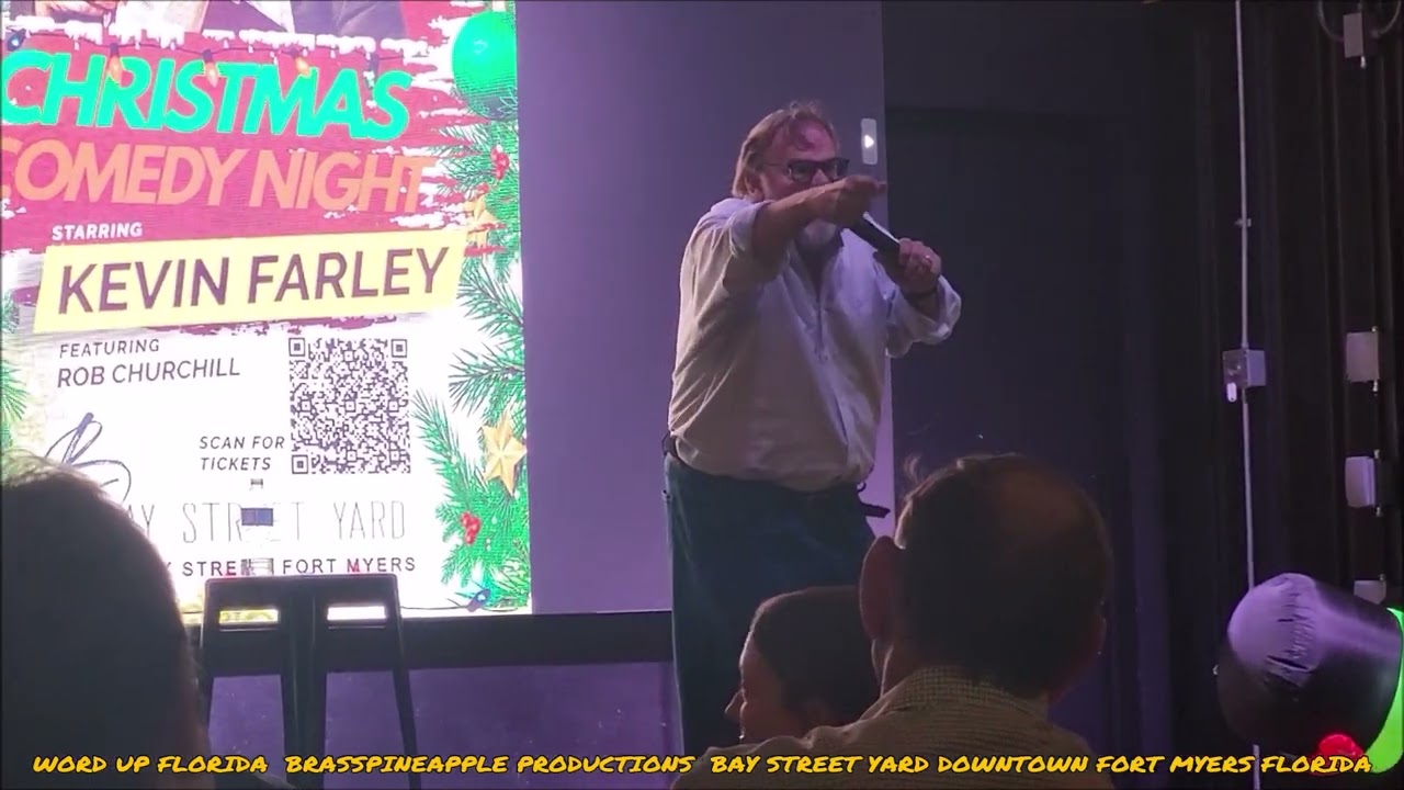 Kevin Farley ( Live Comedy ) Bay Street Yard Downtown Fort Myers Florida 🌴 🌆 🎭 🎤