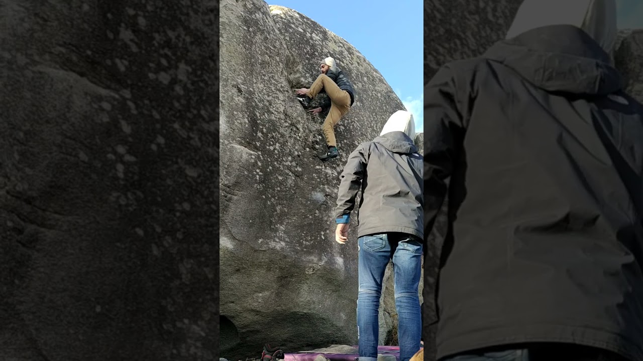 Equinodermo ⭐ (6C+/7A). Bouldering en Corme (Ponteceso, Galicia). Sector Cruz/3D