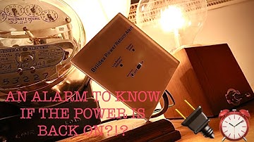 Generator Power Return Alarms: How to know when the power comes back on.